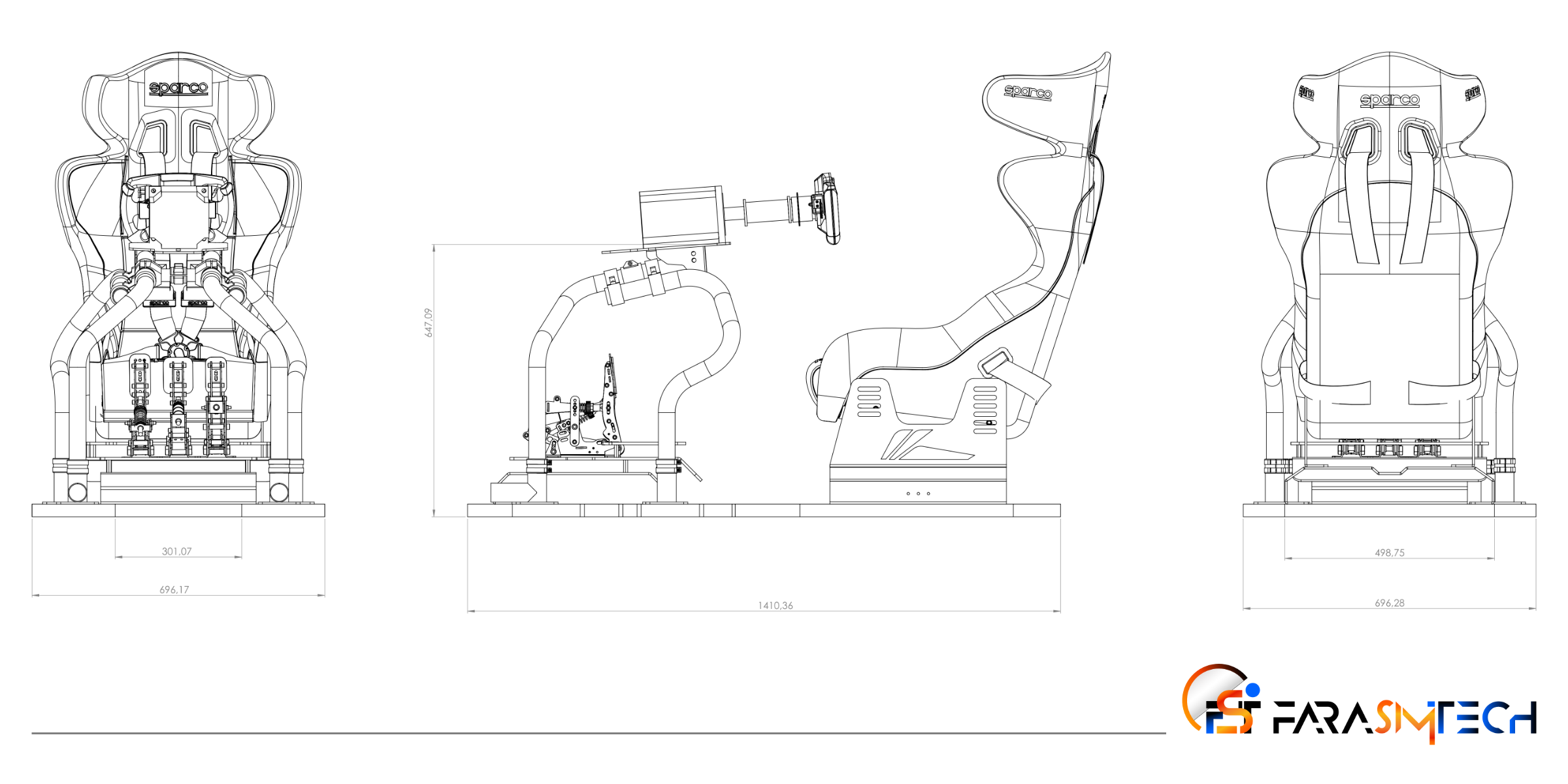 Alien V1 GT - driving simulator station - technical sheet