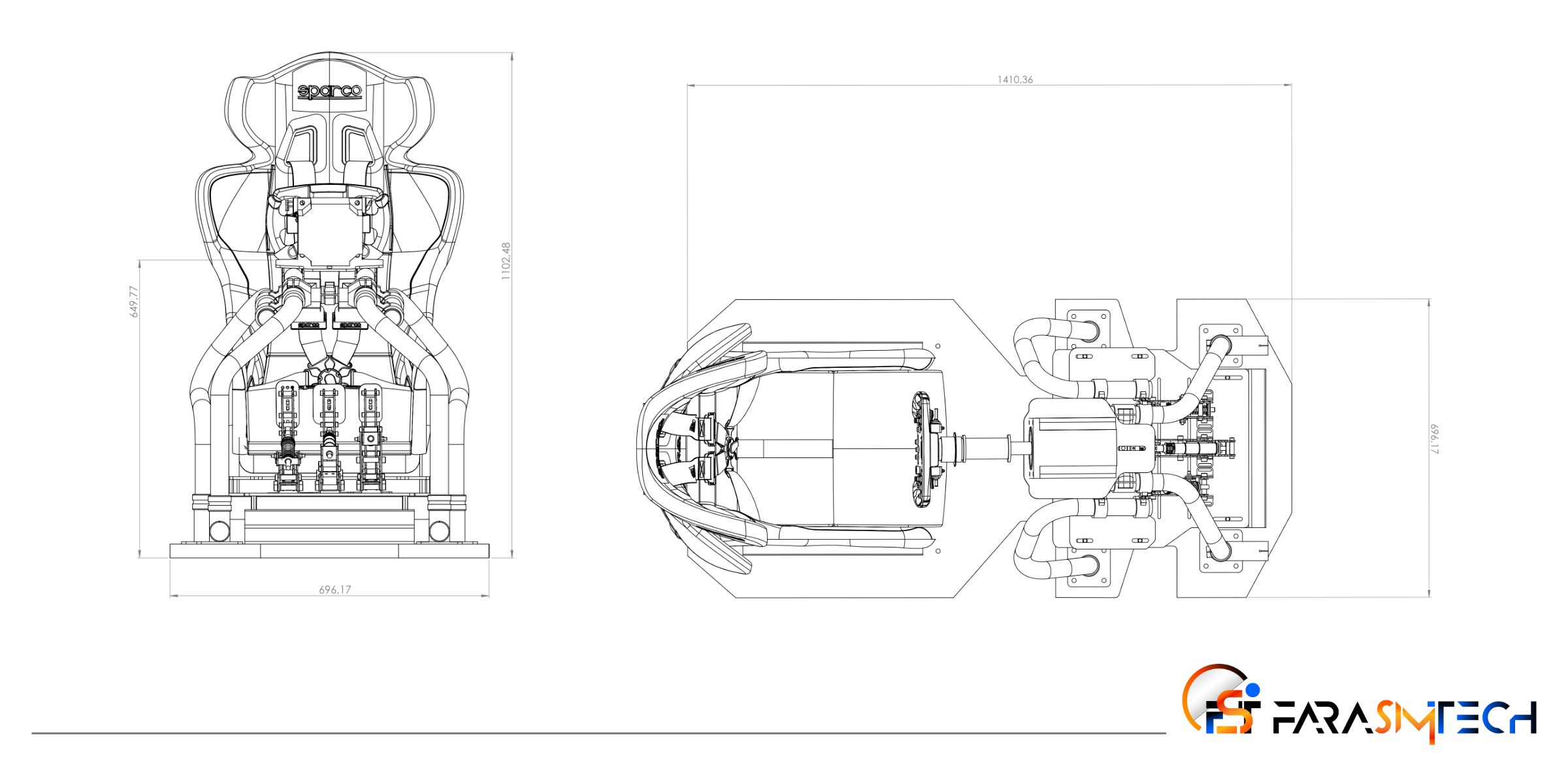 Alien V1 GT - driving simulator station - technical sheet