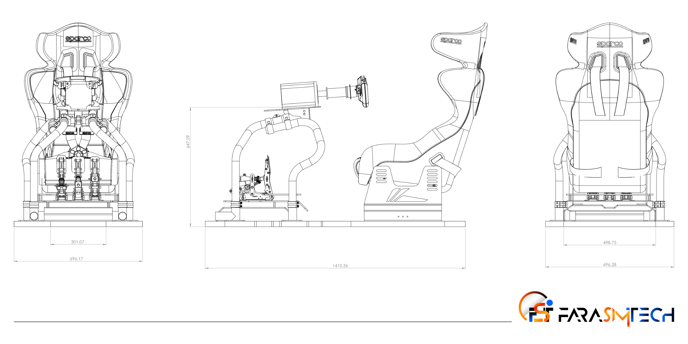 alien v1 GT - farasimtech  - postazione simulatore guida - scheda tecnica