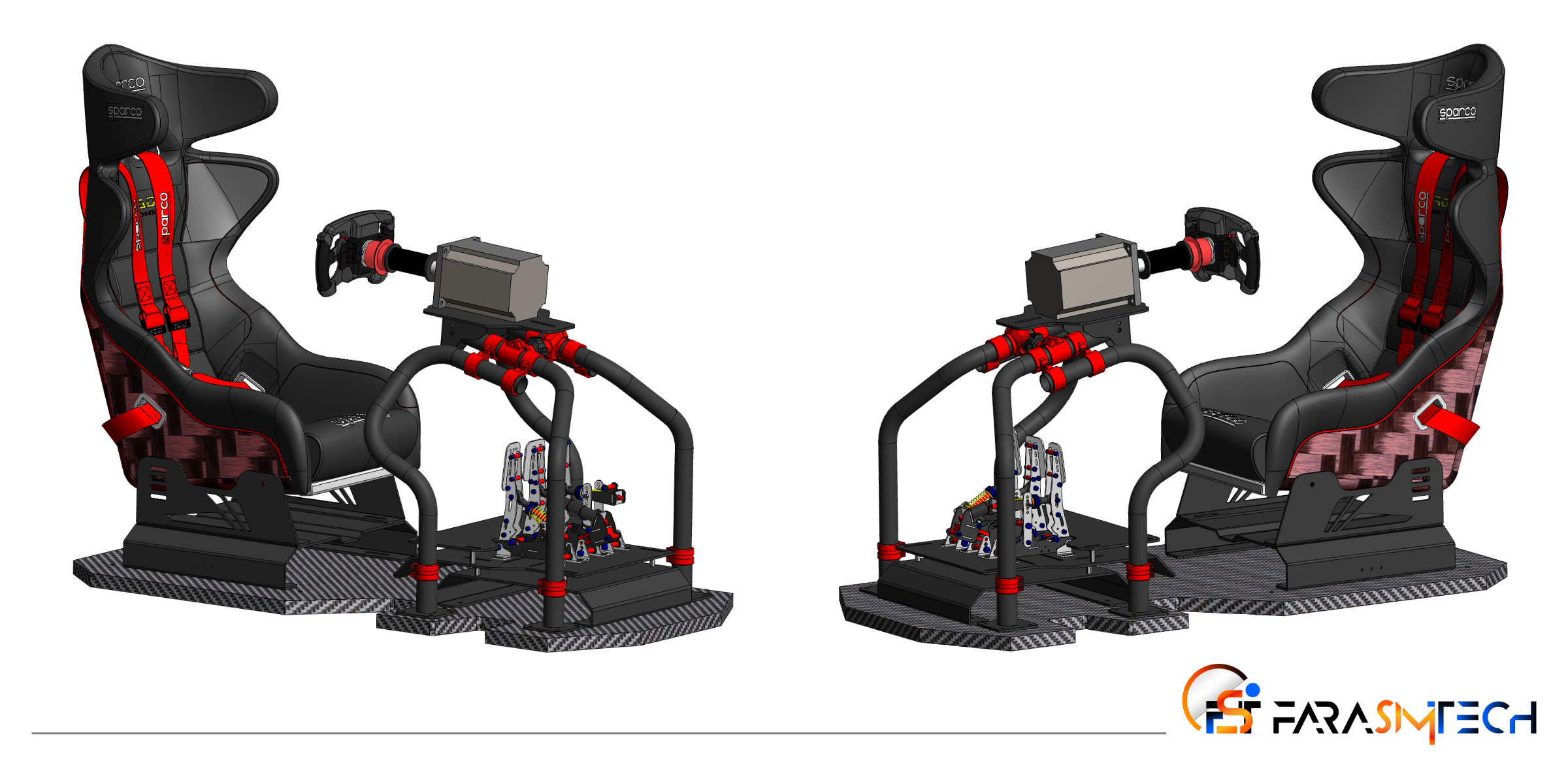 alien v1 GT - farasimtech - postazione simulatore guida - modello 3d